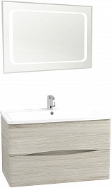Водолей Мебель для ванной Adel 80 подвесная ореховый дубослив светлый – фотография-1